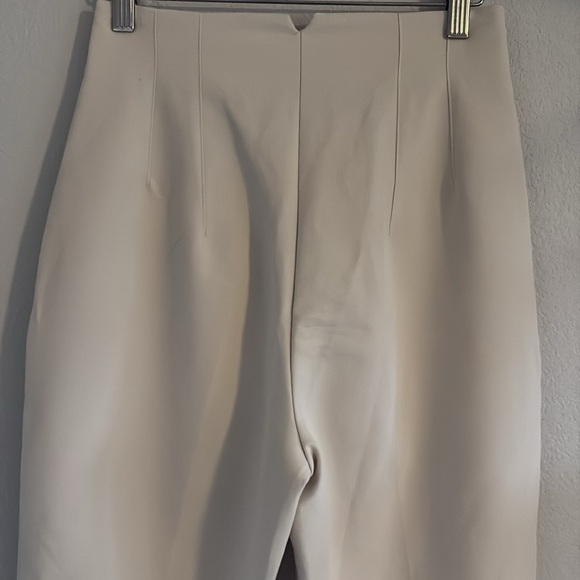 Zara High Rise Cream Trousers - Picture 5 of 7